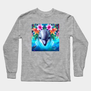 Happy Dolphin Long Sleeve T-Shirt